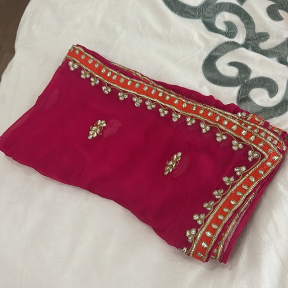 INDIAN PEACH SHARARA - Picture 7 of 11